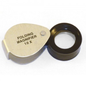 Folding Magnifier 10x Magnification (Gowling)